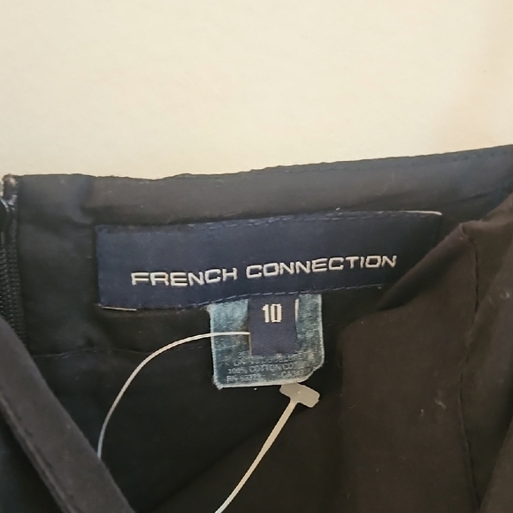 French Connection Embroiderd Black Mini Dress - Picture 4 of 7